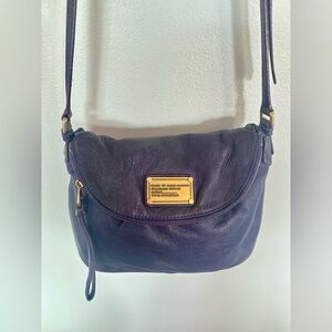 Marc Jacobs Purple Leather Shoulder Bag RARE